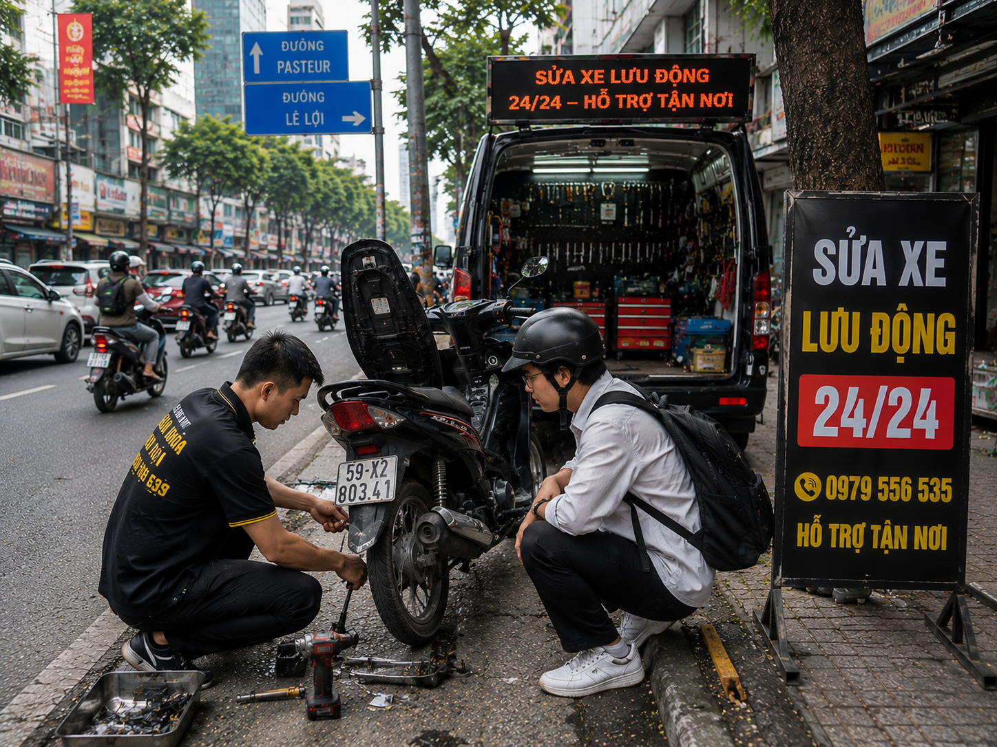 Dịch Vụ Sửa Xe Lưu Động Uy Tín Tại TP.HCM Hỗ Trợ 24/24